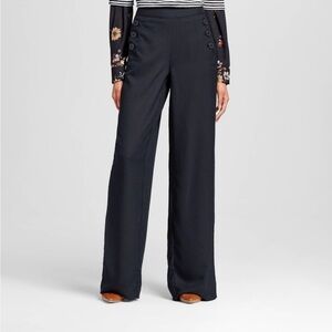 Who What Wear Black Wide Leg Pants